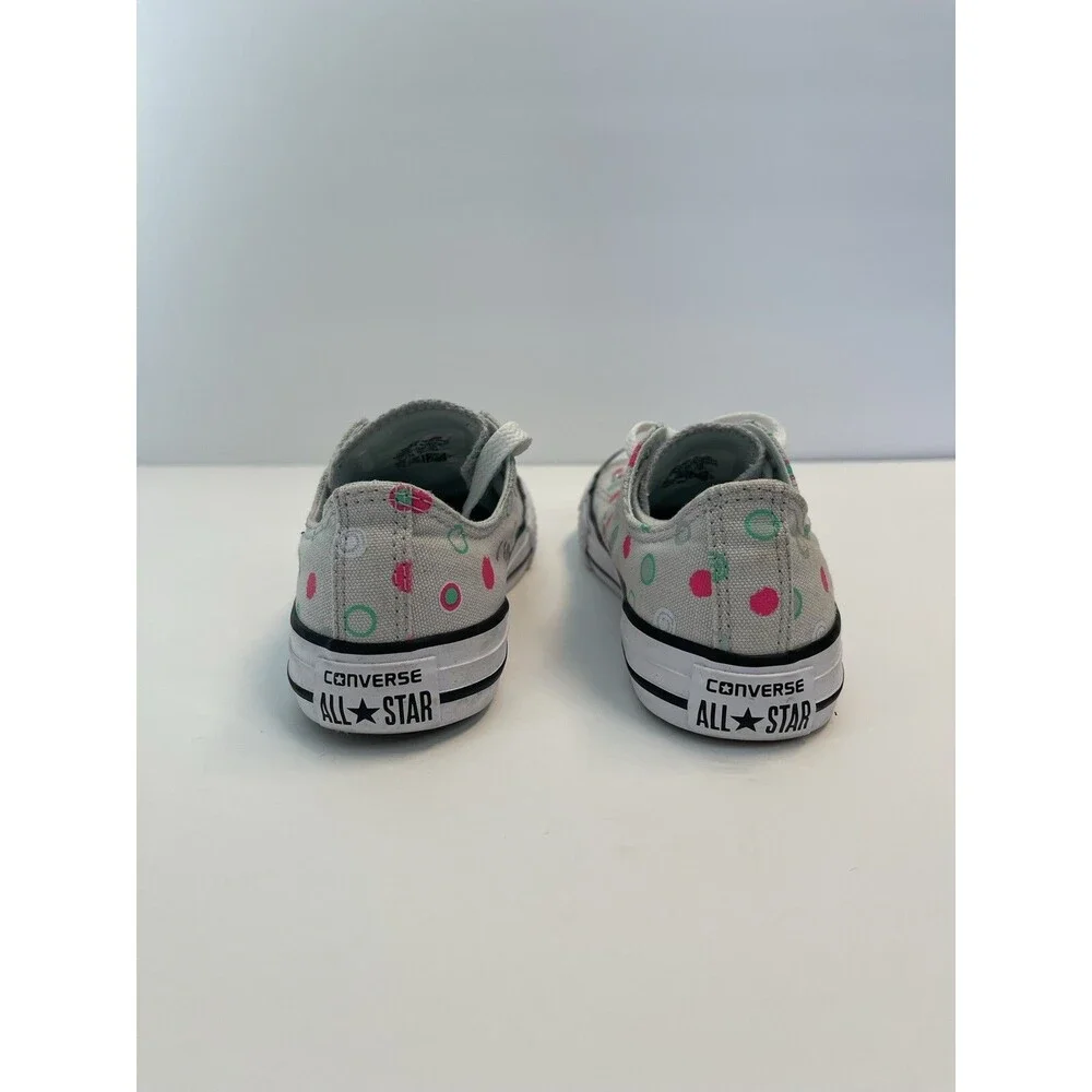 Converse - Polka Dot Mouse Neo Pink Green White Sneakers Size Girls Youth 1